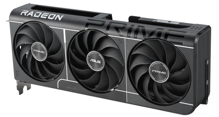 ASUS PRIME Radeon RX 9060 XT OC 16GB bovenkant