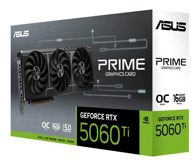 ASUS PRIME GeForce RTX 5060 Ti OC 16GB verpakking