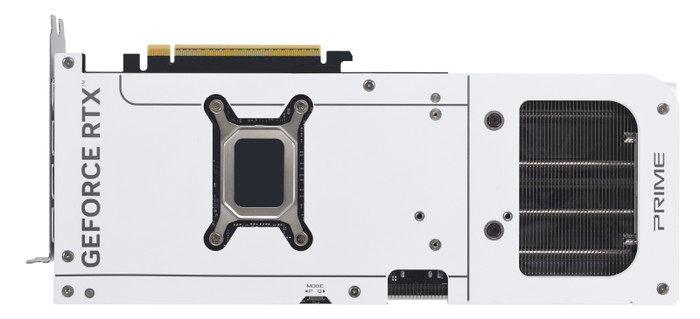 ASUS PRIME GeForce RTX 5070 OC White 12GB onderkant