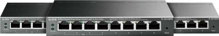 TP-Link TL-SG108PE 3-pack Main Image