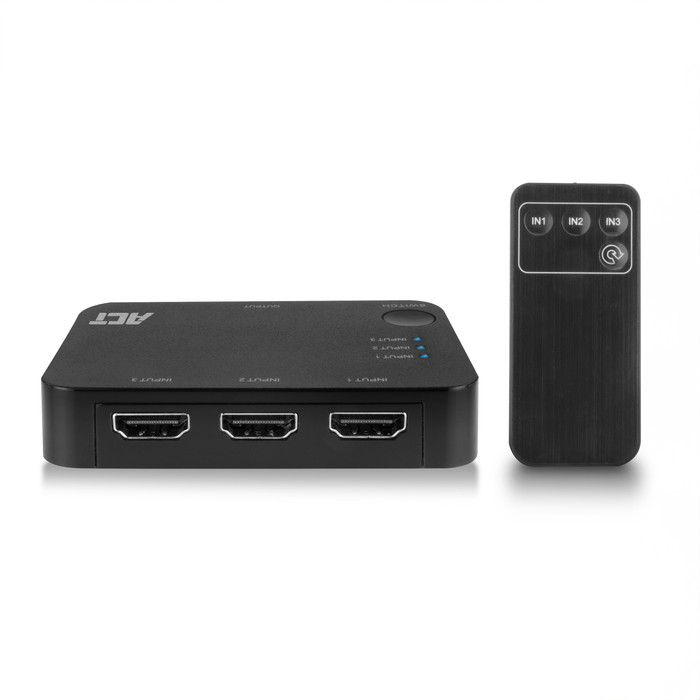 ACT AC7845 4K HDMI Switch 3x1 null