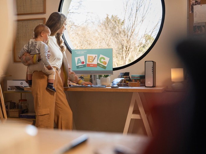 HP OmniDesk Slim S03-0970nd product in gebruik