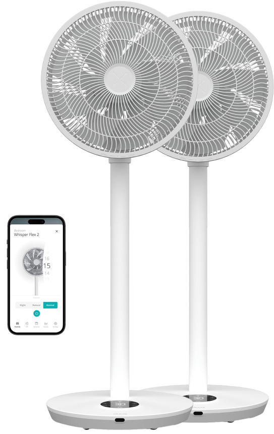 Duux Whisper Flex 2 Lot de 2 Blanc Main Image