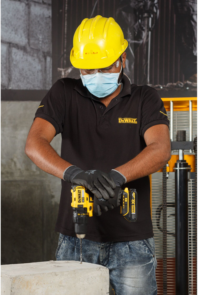 DEWALT DCD777D2T-QW product in use