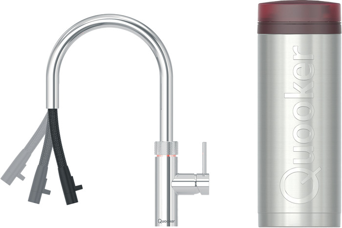 Quooker PRO3 + Quooker Flex Round Chrome Main Image