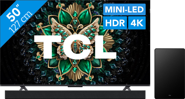 TCL 50 inches QD Mini-LED C61K (2025) + TCL Q65H Main Image