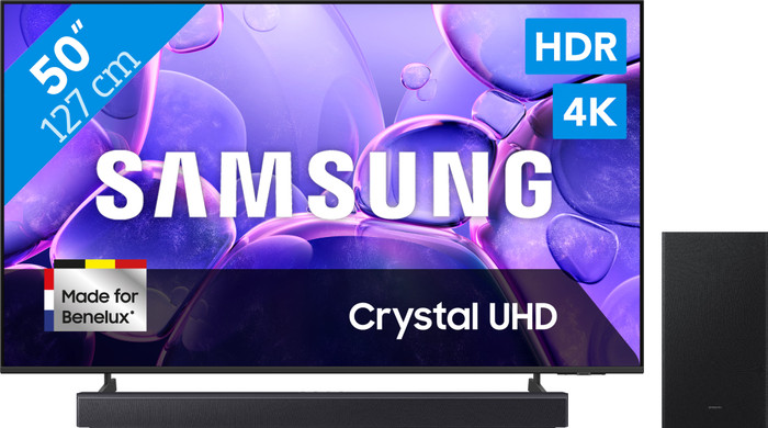 Samsung 50" Crystal UHD U8070F 4K (2025) + Samsung HW-B450F (2025) Main Image