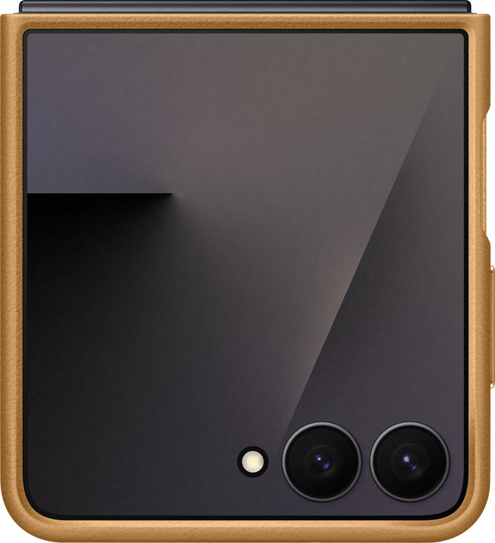 Samsung Galaxy Z Flip 7 Kindsuit Back Cover Bruin onderkant