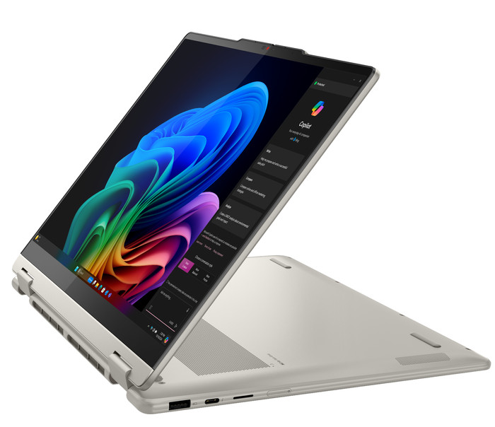 Lenovo Yoga 7 2-in-1 OLED Copilot+ PC 14ILL10 83JQ008XMB Azerty rechterkant