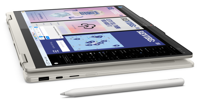 Lenovo Yoga 7 2-in-1 OLED Copilot+ PC 14ILL10 83JQ008XMB Azerty rechterkant