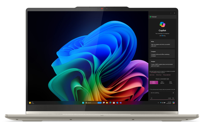 Lenovo Yoga 7 2-in-1 OLED Copilot+ PC 14ILL10 83JQ008XMB Azerty voorkant