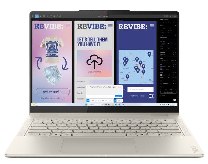 Lenovo Yoga 7 2-in-1 OLED Copilot+ PC 14ILL10 83JQ008XMB Azerty voorkant