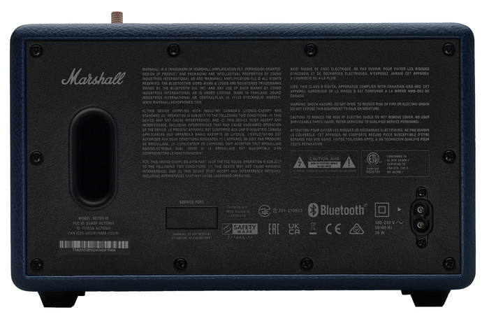 Marshall Acton III Speaker BT Midnight Blue back