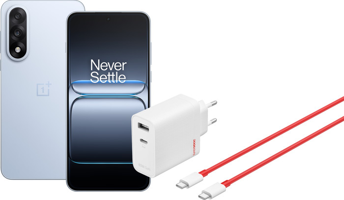 OnePlus Nord 5 512 Go Bleu 5G + OnePlus SuperVOOC Chargeur 80 W avec 2 Ports + Câble USB-C Main Image