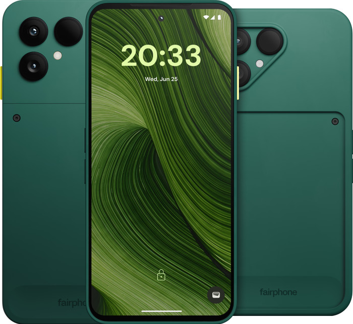 Fairphone 6 256 Go Vert 5G + Fairphone 6 Protective Back Cover Vert Main Image