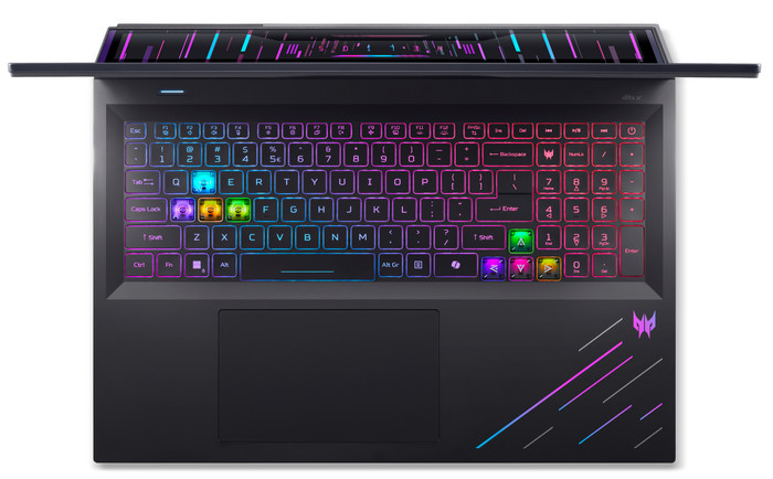 Acer Predator Helios 18 AI PH18-73-9256 AZERTY dessus