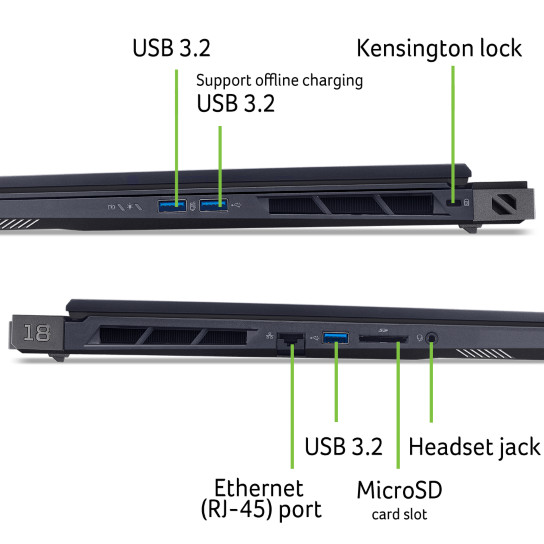 Acer Predator Helios 18 AI PH18-73-9256 AZERTY visuel fournisseur