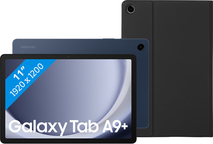 Samsung Galaxy Tab A9 Plus 11 Pouces 8 Go/256 Go Wifi Bleu + Book Case Noir Main Image