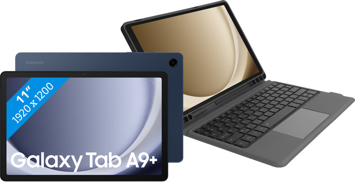 Samsung Galaxy Tab A9 Plus 11 inches 6GB/128GB WiFi Blue + Keyboard Cover AZERTY Main Image