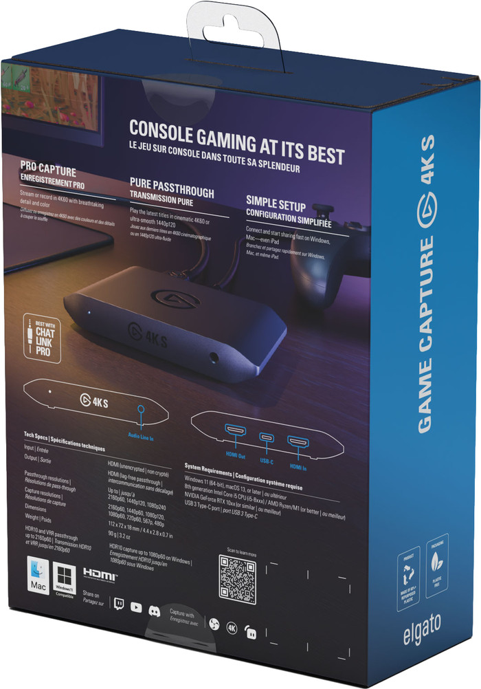 Elgato Game Capture 4K S packaging