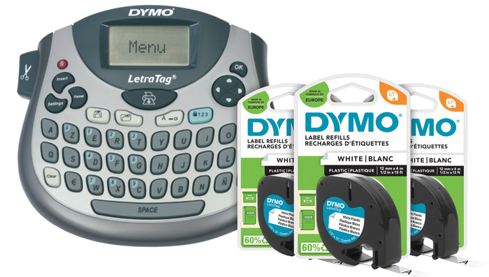 DYMO LetraTag LT-100T Labelprinter + 3 extra labels Main Image