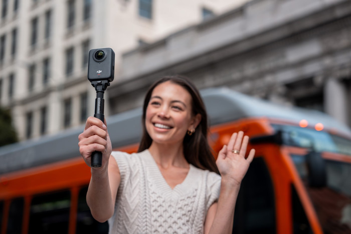 DJI Osmo 70cm Invisible Selfie Stick product in gebruik