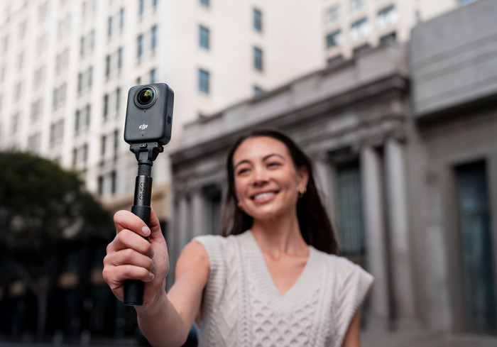 DJI Osmo 70cm Invisible Selfie Stick product in gebruik