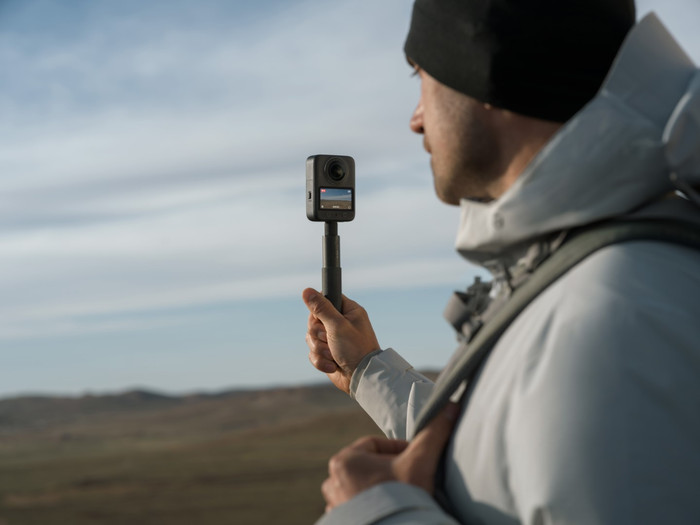 DJI Osmo 70cm Invisible Selfie Stick product in gebruik