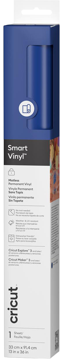 Cricut Smart Vinyl Permanent Blauw 33x91cm Main Image