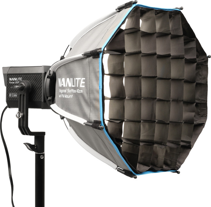 Nanlite Octagonal Softbox 40 cm FM Mount linkerkant