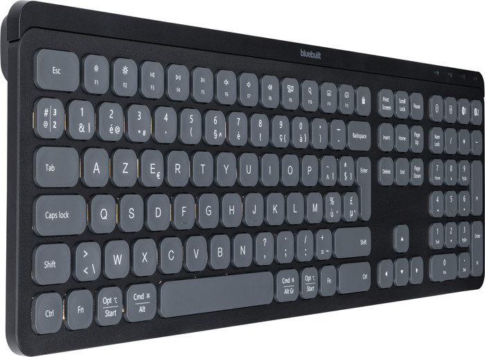 BlueBuilt Wireless Bluetooth Keyboard Premium AZERTY left side