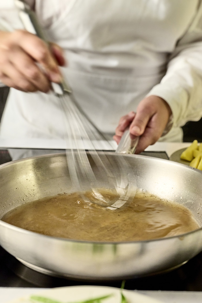 Demeyere Resto 3 Koekenpan 32 cm product in gebruik