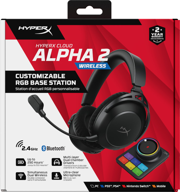 HyperX Cloud Alpha 2 Sans Fil Noir emballage