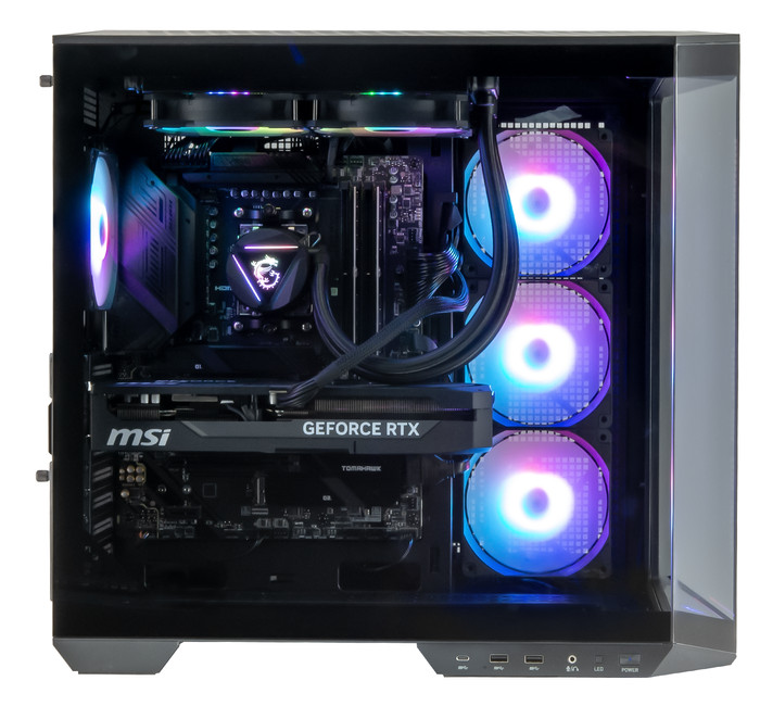 Cobalt x Powered by MSI - Tier 3 - RTX 5080 - Ryzen 7 9800X3D - 64 Go - 4 To SSD côté gauche
