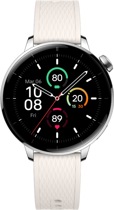 OnePlus Watch 3 Silver 43mm front