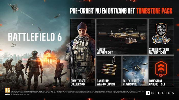 PlayStation 5 Slim Disc Edition + Battlefield 6 visual leverancier
