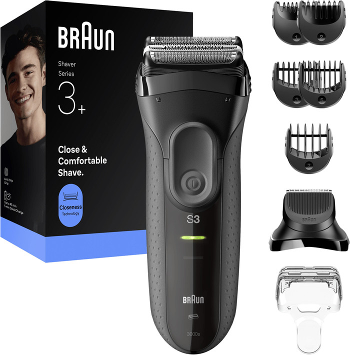 Braun Series 3+ 3000BT Grijs accessoire