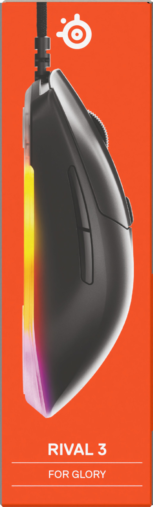 SteelSeries Rival 3 Gen 2 Gaming Muis Zwart verpakking