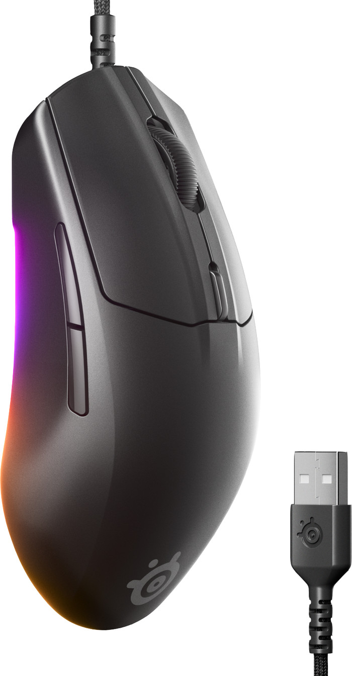 SteelSeries Rival 3 Gen 2 Gaming Muis Zwart Main Image