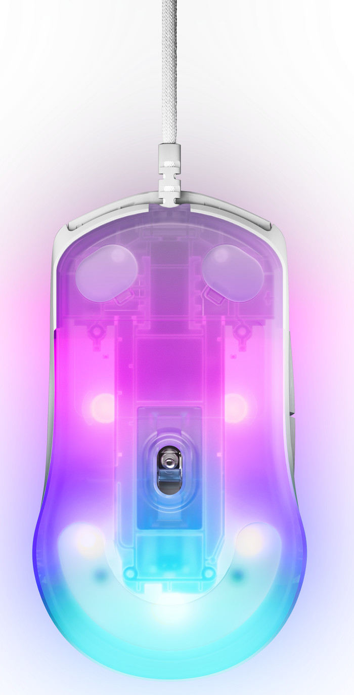 SteelSeries Rival 3 Gen 2 Gaming Mouse White bottom