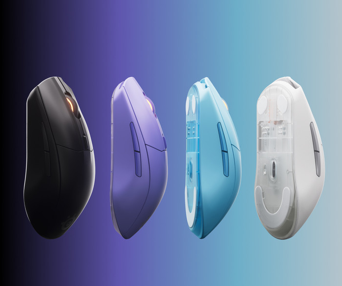 SteelSeries Rival 3 Gen 2 Souris Gamer Sans Fil Lavande côté gauche