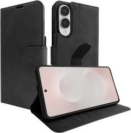 Just in Case Wallet Samsung Galaxy S25 Edge Book Case Black combined product