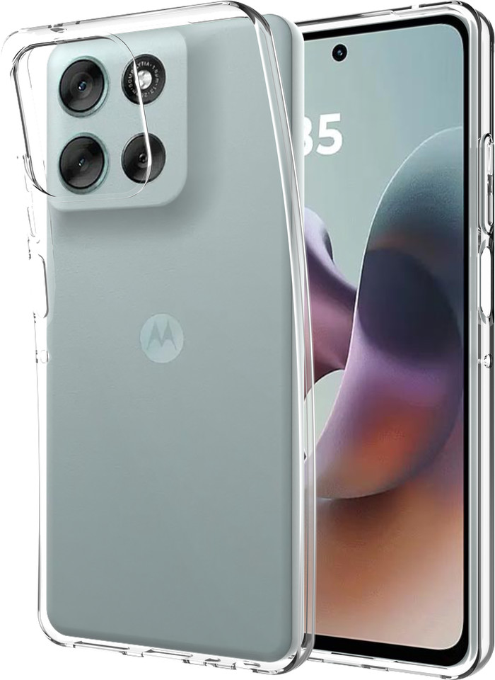 Just in Case Soft Design Motorola Moto G56 Back Cover Transparent combined product