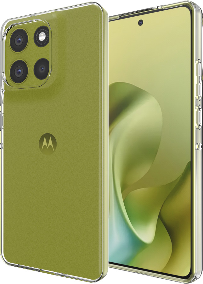 Just in Case Soft Design Motorola Moto G86 Back Cover Transparent combined product