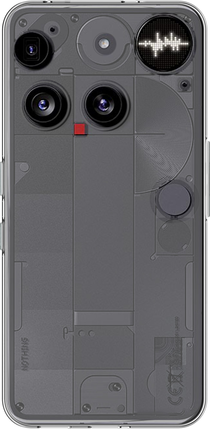 Just in Case Soft Design Nothing Phone (3) Back Cover Transparent Main Image