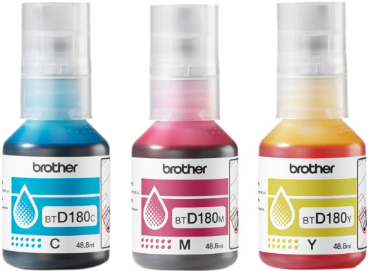 Brother BT-D180 Bouteille d'Encre Pack Combiné Couleur avant