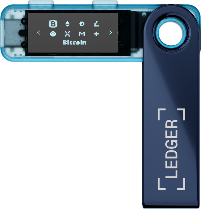 Ledger Nano S Plus Neptune Blue dessus