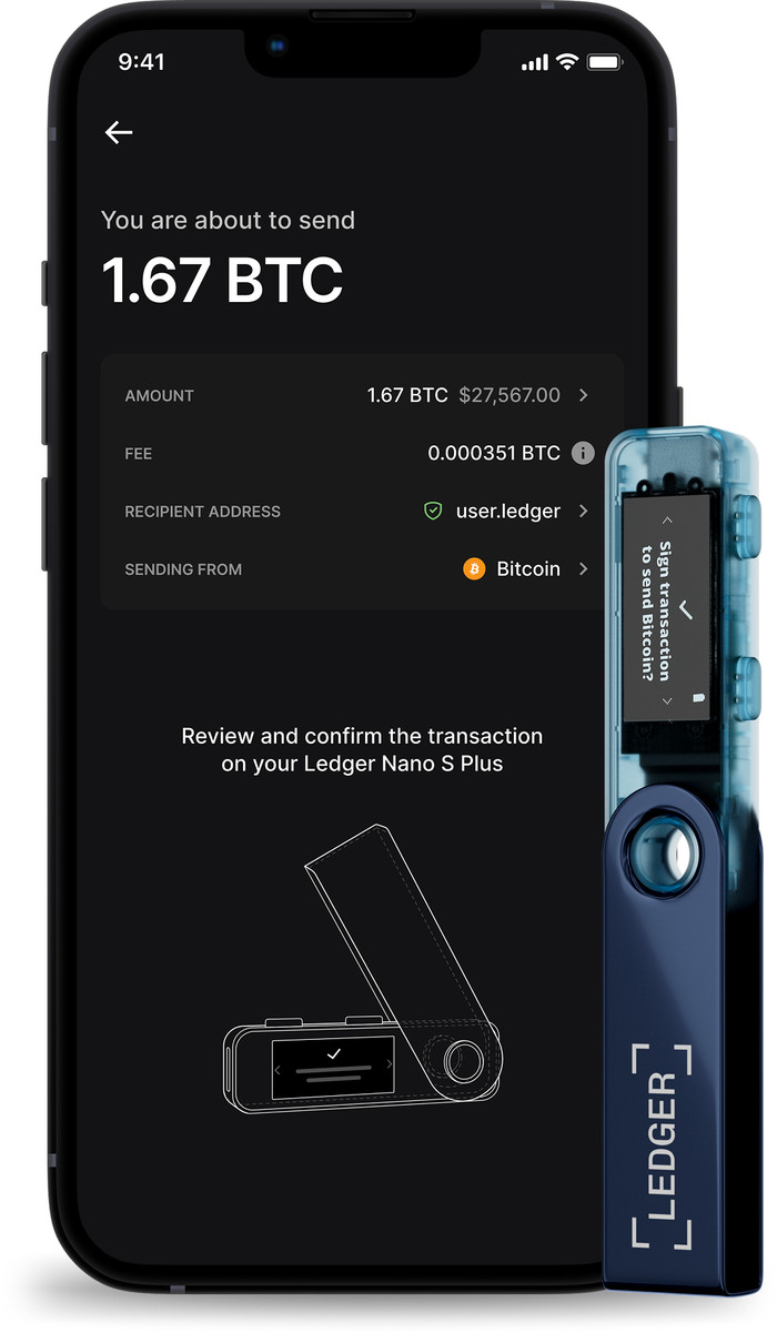Ledger Nano S Plus Neptune Blue produit à l'usage