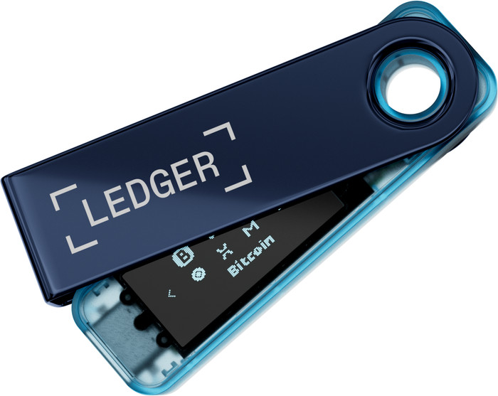 Ledger Nano S Plus Neptune Blue avant