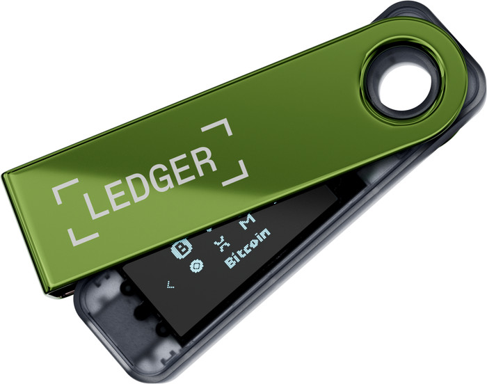 Ledger Nano S Plus Oxidate Green front